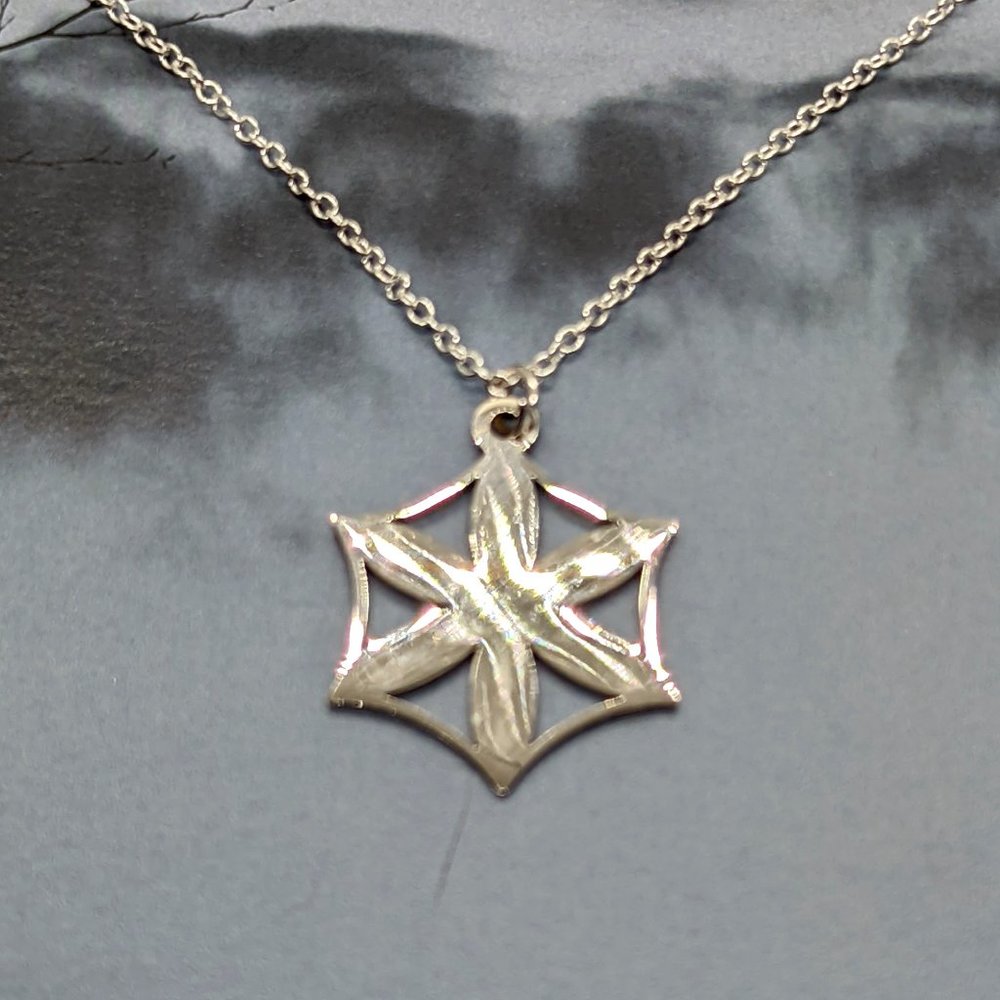 Silver Flower of Aphrodite Love Amulet Necklace